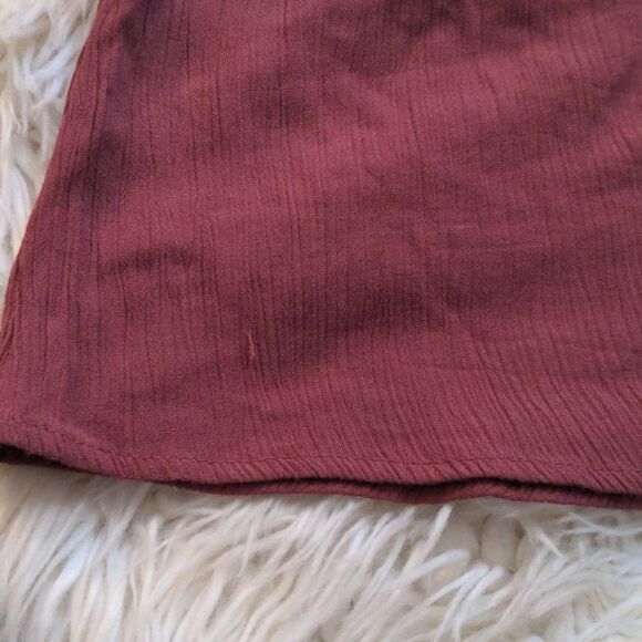 Sexy Flowy Boho Open Shoulder Mauve Top: Size Small - Picture 5 of 5
